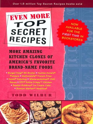 cover image of Even More Top Secret Recipes